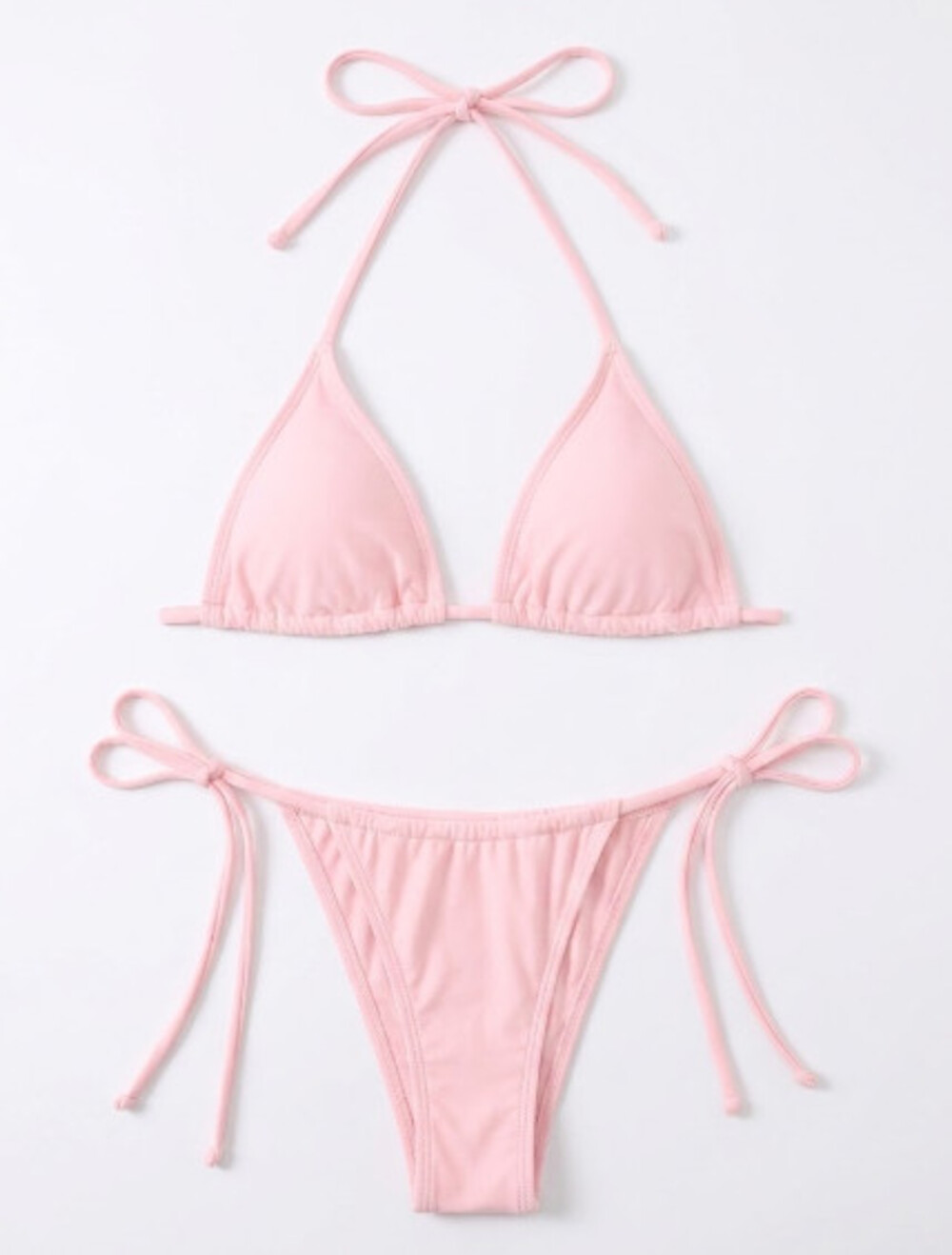 SHERRYLO Thong Bikini Swimsuit for Women Brazilian Bottom Triangle Bikinis Top B